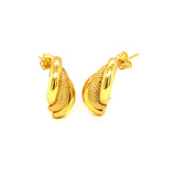 Aretes en oro amarillo 10k