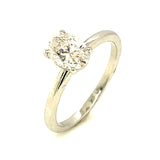 (LD) Anillo con diamante de laboratorio en oro blanco 14kt. D-1.00Cts.