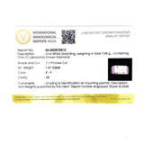 (LD) Anillo con diamante de laboratorio en oro blanco 14kt. D-1.61Cts