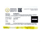 (LD) Banda con diamantes de laboratorio en oro amarillo 14k. D-2.60Cts.