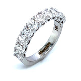 (LD) Banda con diamantes de laboratorio en oro blanco 14k. D-1.70Cts.