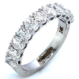 (LD) Banda con diamantes de laboratorio en oro blanco 14k. D-1.70Cts.
