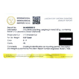 (LD) Banda con diamantes de laboratorio en oro blanco 14k. D-0.80Cts.