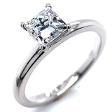 (LD) Anillo con diamante de laboratorio en oro blanco 14kt. D-1.00cts