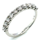 (LD) Set de anillos con diamantes de laboratorio en oro blanco 14kt.