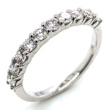 (LD) Set de anillos con diamantes de laboratorio en oro blanco 14kt.