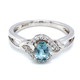 Anillo de aguamarina 925