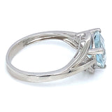 Anillo de aguamarina 925