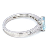 Anillo de aguamarina 925
