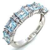 Anillo de aguamarina 925