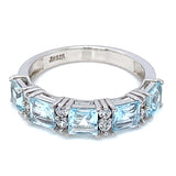 Anillo de aguamarina 925