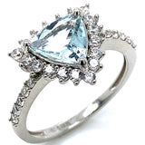 Anillo de aguamarina 925