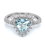Anillo de aguamarina 925