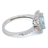 Anillo de aguamarina 925