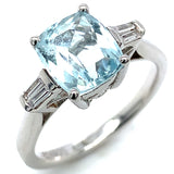 Anillo de aguamarina 925