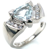 Anillo de aguamarina 925
