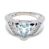 Anillo de aguamarina 925