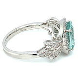 Anillo de aguamarina 925