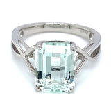 Anillo de aguamarina 925