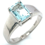 Anillo de aguamarina 925