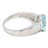 Anillo de aguamarina 925