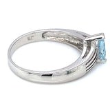 Anillo de aguamarina 925
