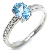 Anillo de aguamarina 925