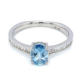 Anillo de aguamarina 925