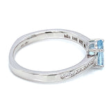 Anillo de aguamarina 925