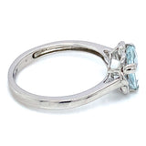 Anillo de aguamarina 925