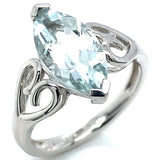 Anillo de aguamarina 925
