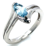 Anillo de aguamarina 925