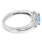 Anillo de aguamarina 925