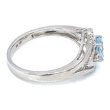 Anillo de aguamarina 925