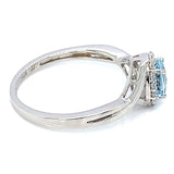 Anillo de aguamarina 925