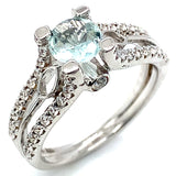 Anillo de aguamarina 925