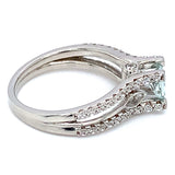 Anillo de aguamarina 925