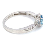 Anillo de aguamarina 925