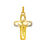 Dije (Cruz) en oro amarillo 10kt.