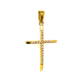 Dije (Cruz) en oro amarillo 10kt.
