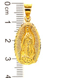 Dije (Vírgen de Guadalupe) en oro amarillo 10kt.
