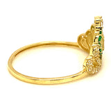 Anillo (Corona 15) en oro amarillo 10kt.