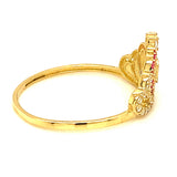 Anillo (Corona 15) en oro amarillo 10kt.