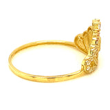 Anillo (Corona 15) en oro amarillo 10kt.