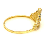 Anillo (Corona 15) en oro amarillo 10kt.