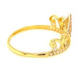 Anillo (Corona 15) en oro amarillo 10kt.