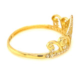 Anillo (Corona 15) en oro amarillo 10kt.