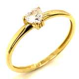 Anillo (Corazón) en oro amarillo 10kt.