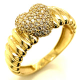 Anillo (Corazón) en oro amarillo 10kt.