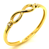 Anillo (infinito) en oro amarillo 10kt.